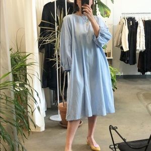 April Meets October Ogden Dress in Baby Blue, One Size, Excellent Condition